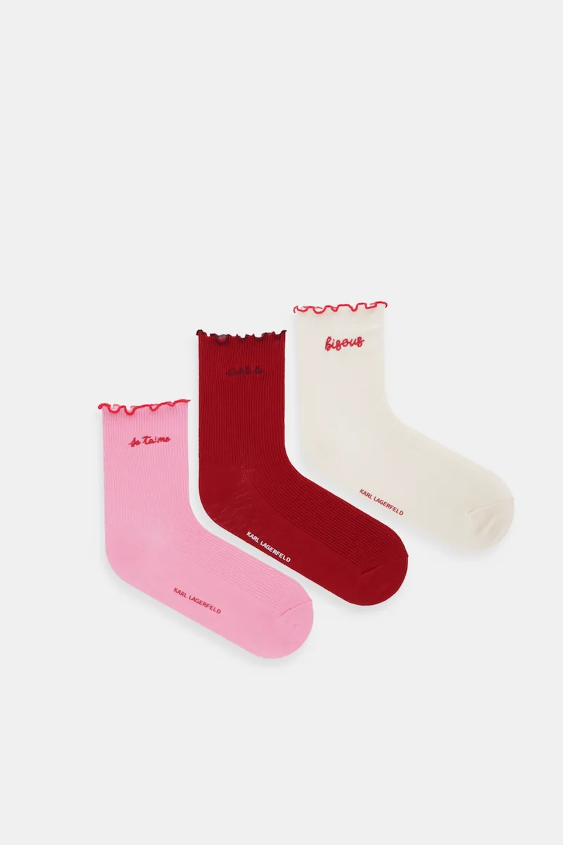 Κάλτσες Karl Lagerfeld KARL SLOGAN 3-pack