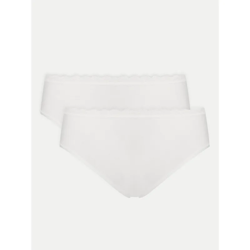 Triumph Σετ σλιπ κλασικά Feel Of Cotton 10225011 Λευκό