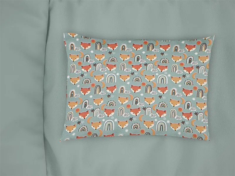 Μαξιλαροθήκη Bebe Φάκελος Βαμβακερή 35x45εκ. Fox 528 Pale Cyan DimCol (Ύφασμα: Βαμβάκι 100%, Χρώμα: Μπλε) - DimCol - 31111646057