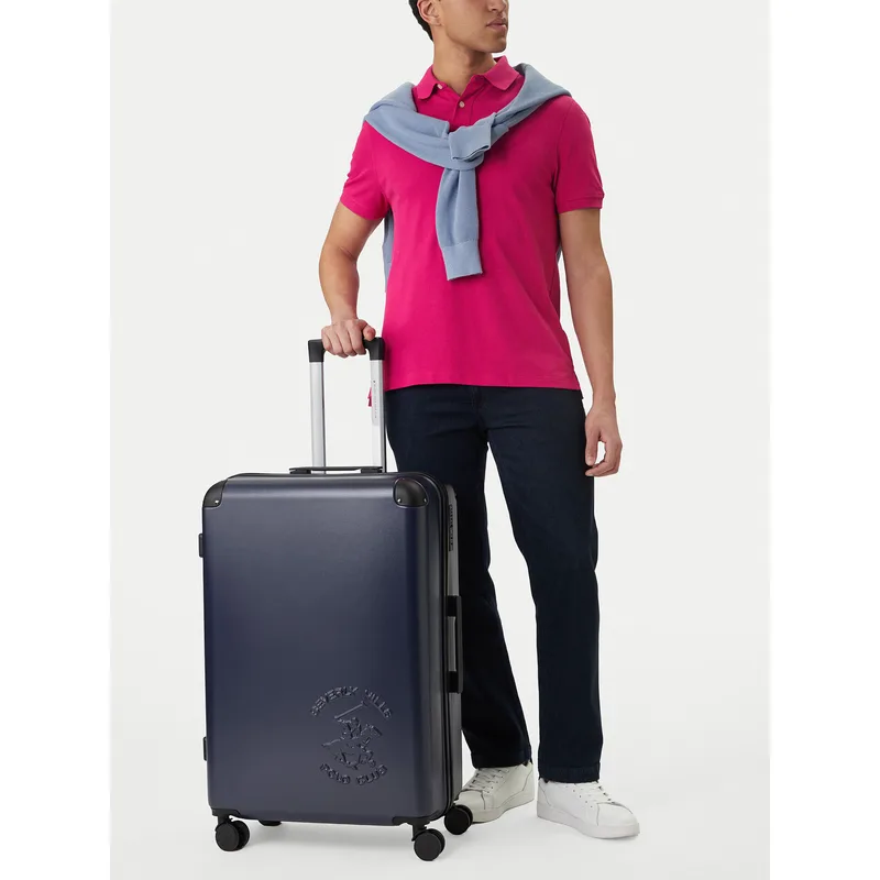Μεγάλη Βαλίτσα Beverly Hills Polo Club CEO-BHPC-L-009-09-NAVY Σκούρο μπλε