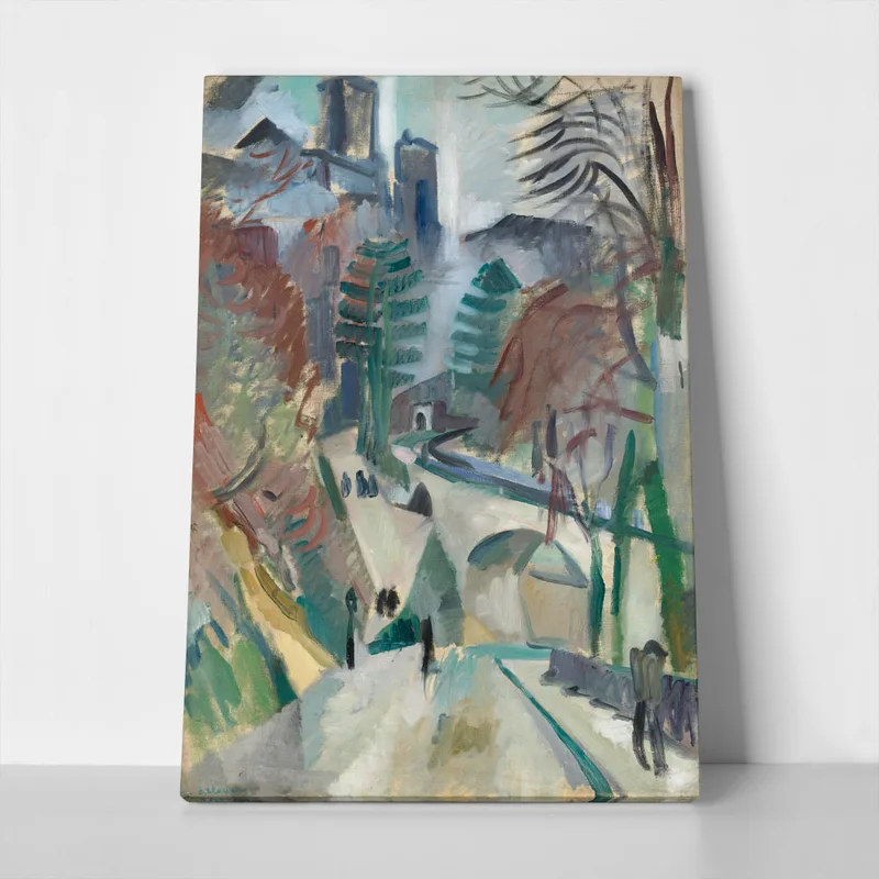 Πίνακας σε Καμβά ROBERT DELAUNAY - LANDSCAPE OF LAON