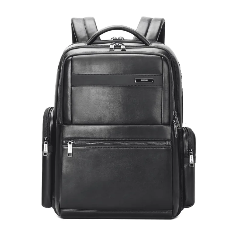 Δερμάτινο Σακίδιο πλάτης 30L 17,3” Bopai 61-121961 μαύρο