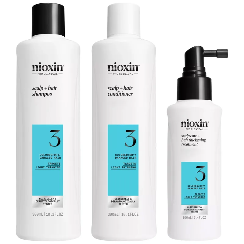 Nioxin Promo Scalp & Hair System 3 Shampoo 300ml & Conditioner 300ml & Treatment Serum 100ml