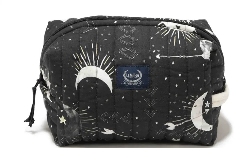 Mollet Quilted Cosmetic Bag – Dark Luna – Rafaello