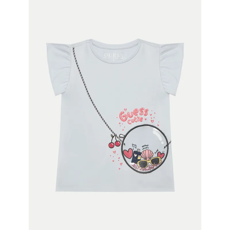 Guess T-Shirt K5GI05 K6YW4 Γαλάζιο Regular Fit