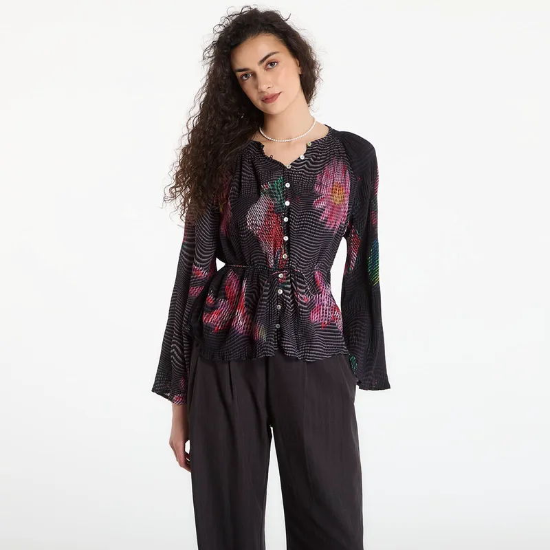 Πουκάμισο Desigual Blus Roce Blouse Black M