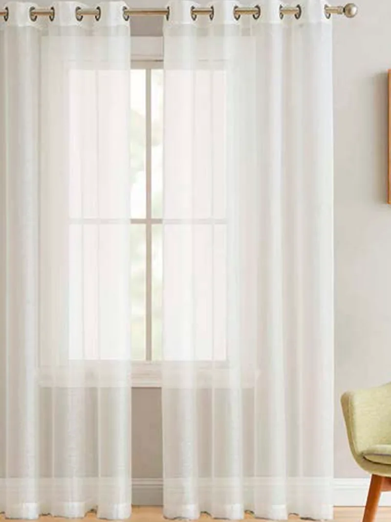 Κουρτίνα Με Τρουκς 140x260 BELE WHITE Palamaiki