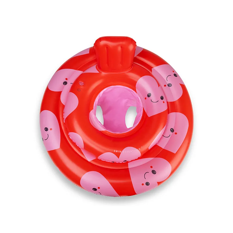 Swim Essentials: Σωσίβιο ⌀69εκ. για μωρά από 0-1 ετών - "Red Hearts"
