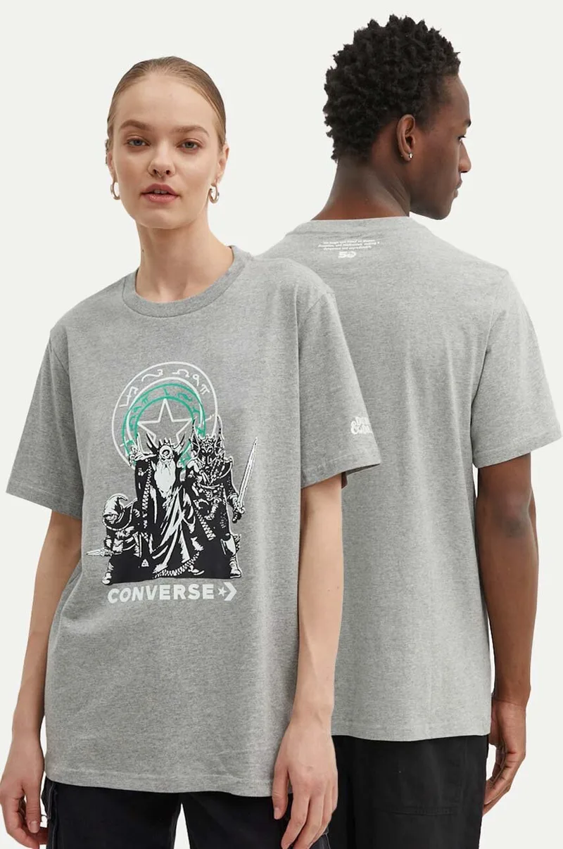 Βαμβακερό μπλουζάκι Converse Converse x DUNGEONS AND DRAGONS