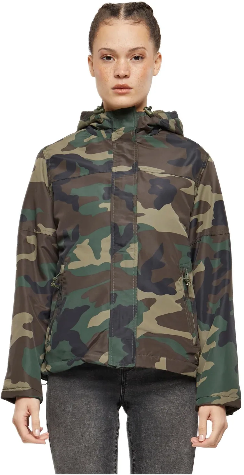 Ladies Windbreaker Frontzip Brandit BD33113-00992 woodland