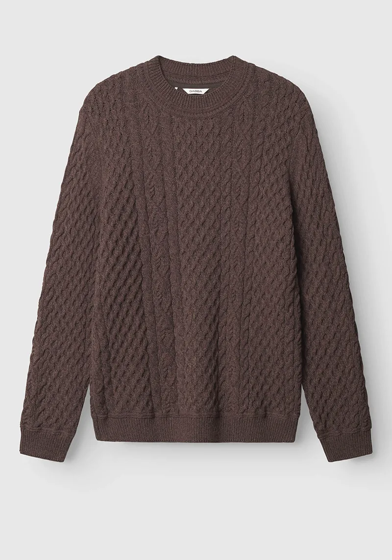 GABBA Sweater της σειράς Tokyo - 11719 3009 Dark Brown