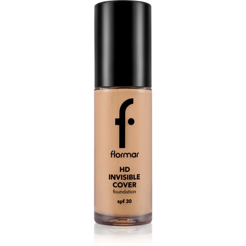 flormar HD Invisible Cover Foundation ελαφρύ μακιγιάζ με λαμπρυντική επίδραση SPF 30 απόχρωση 090 Golden Natural 30 ml