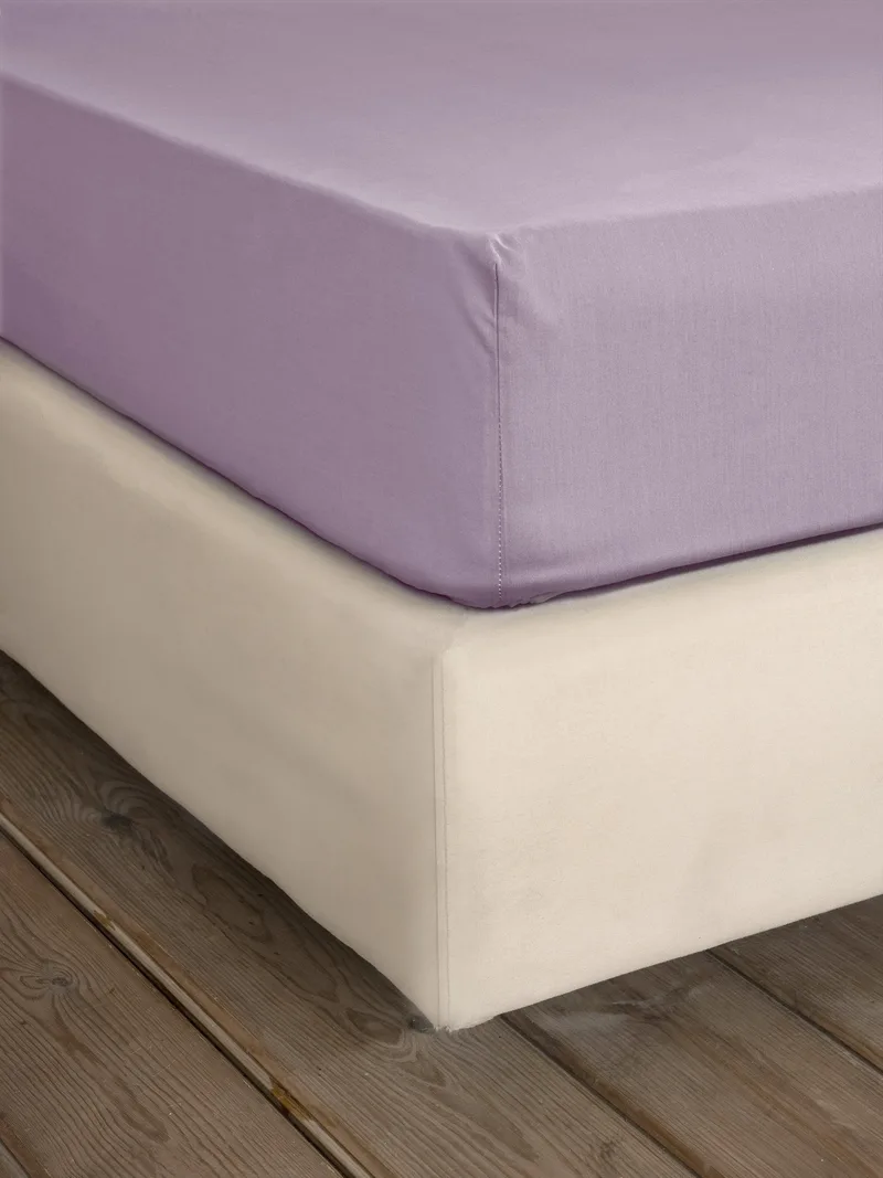 Σεντόνι Ημίδιπλο με Λάστιχο Nima Unicolors Pale Mauve 120x200+32