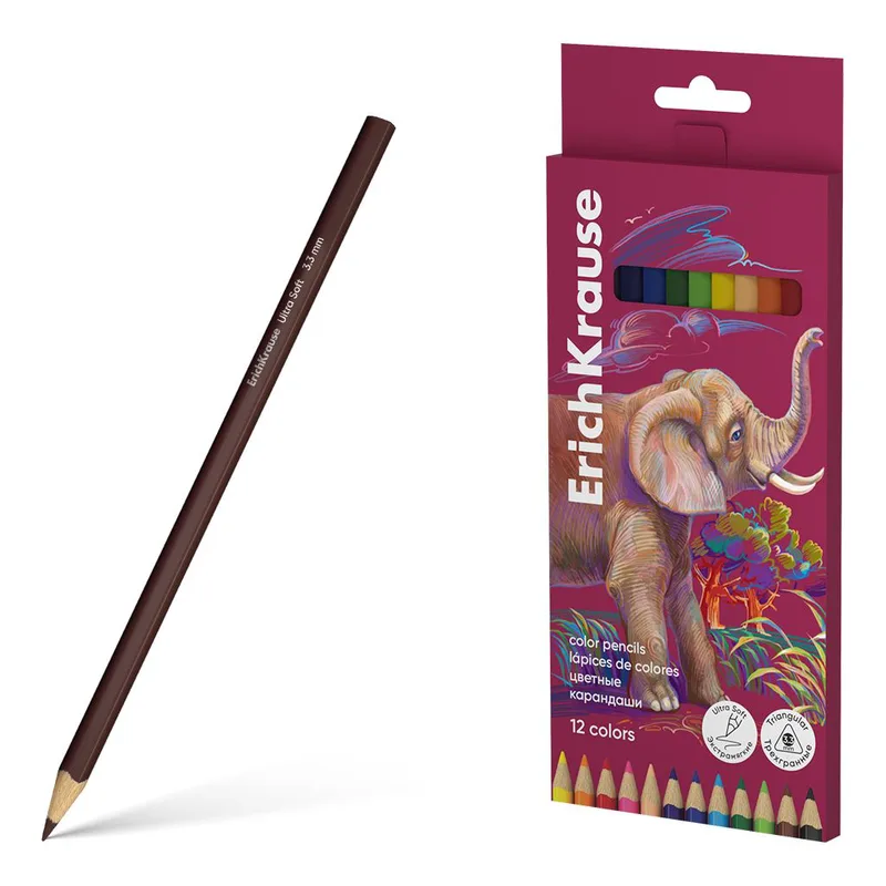 Σετ Ξυλομπογιές 12 τμχ Εrich Κrause - Safari