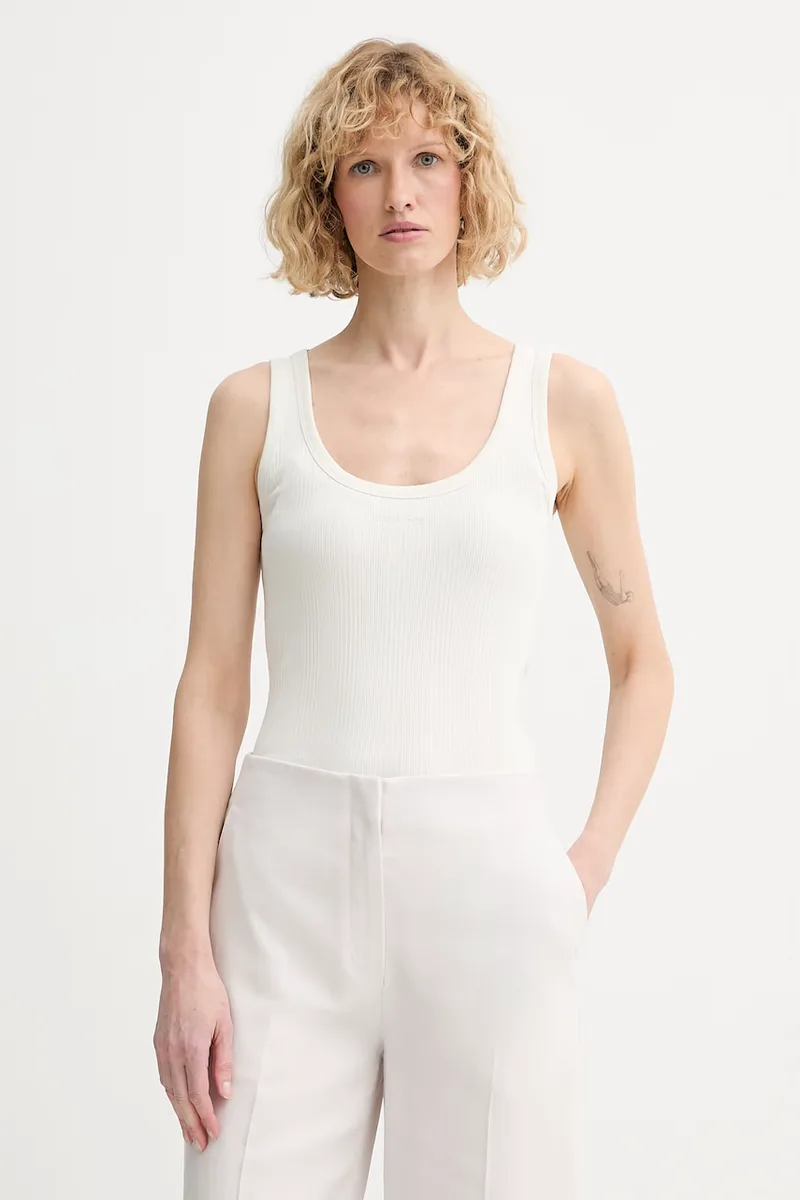 Calvin Klein τοπ γυναικείο βαμβακερό με ελαστάν
