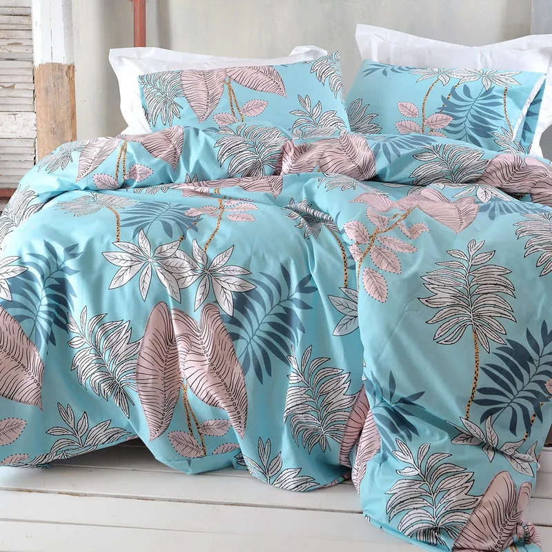 Σετ σεντόνια Υ/Δ (230Χ260) SOLANGE TURQUOISE, RYTHMOS HOME