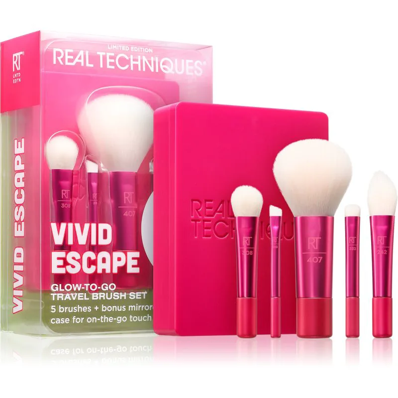 Real Techniques Vivid Escape Travel Brush Set σετ με πινέλα