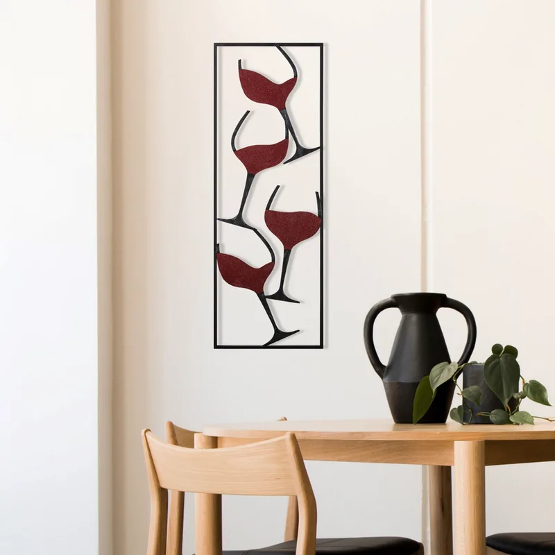 Μεταλλικό Διακοσμητικό Wine - 1 279Enz2572 32x5x90 cm