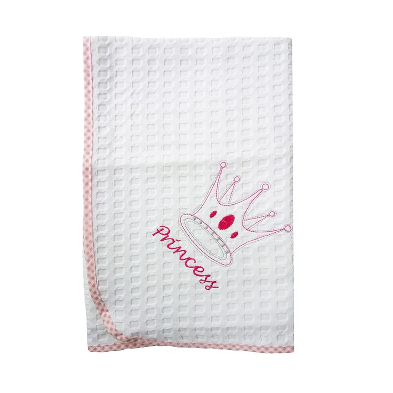 Κουβέρτα Κούνιας Πικέ 110x160εκ. Princess 33 Dim Collection (Ύφασμα: Βαμβάκι 100%, Χρώμα: Λευκό, Μέγεθος: Κούνιας) - DimCol - 1210414201503319