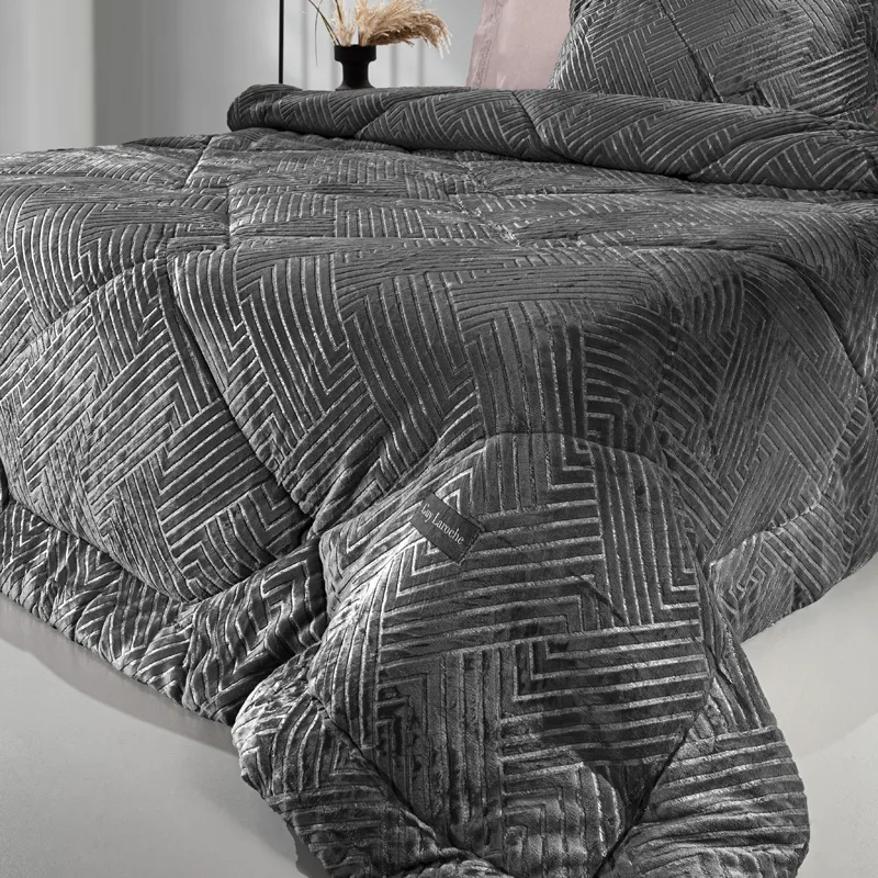 Κουβερτοπάπλωμα Υπέρδιπλο 220X240 Guy Laroche York Anthracite (220x240)