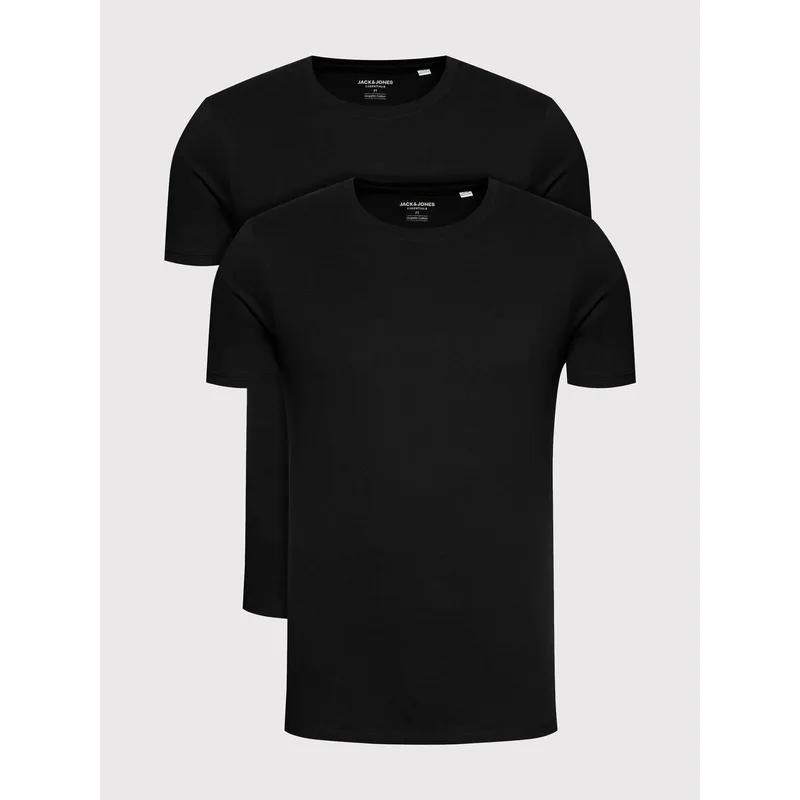 Jack & Jones Σετ t-shirts Basic Crew Neck 12133913 Μαύρο Regular Fit