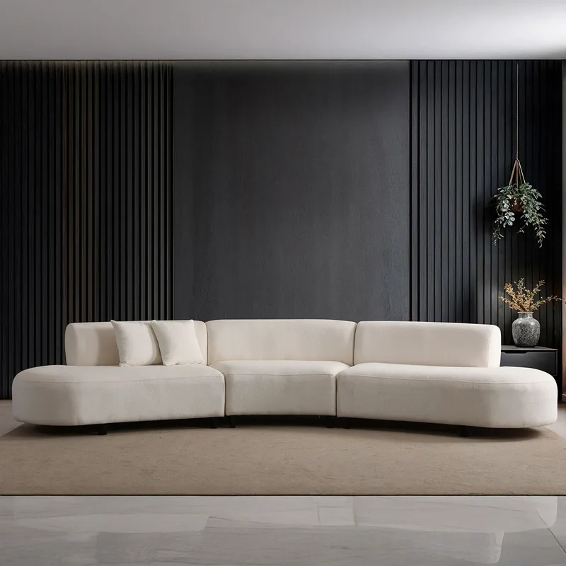 Γωνιακός Καναπές Pars Cream (L1 + 01 + 1R) - Corner V2 560Are4180 (100x70x390)
