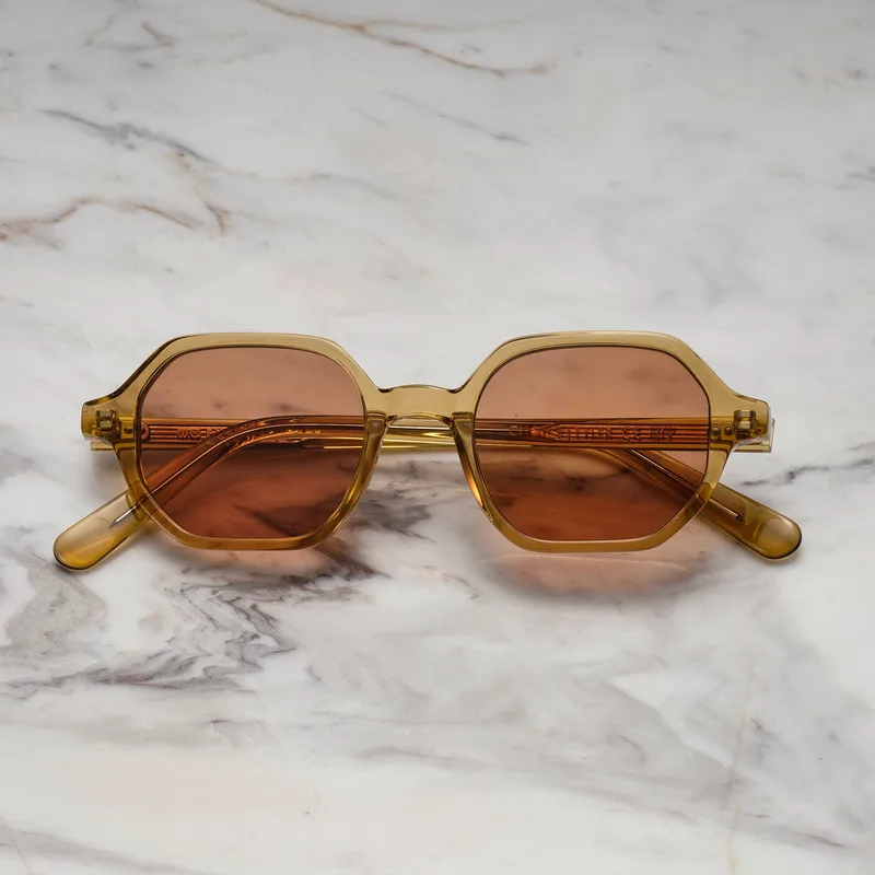 TYLER A13EP7 - TYLER - CHAMPAGNE - BROWN Sunglasses | Champagne | Brown Shades | Explicit Poets Sunglasses