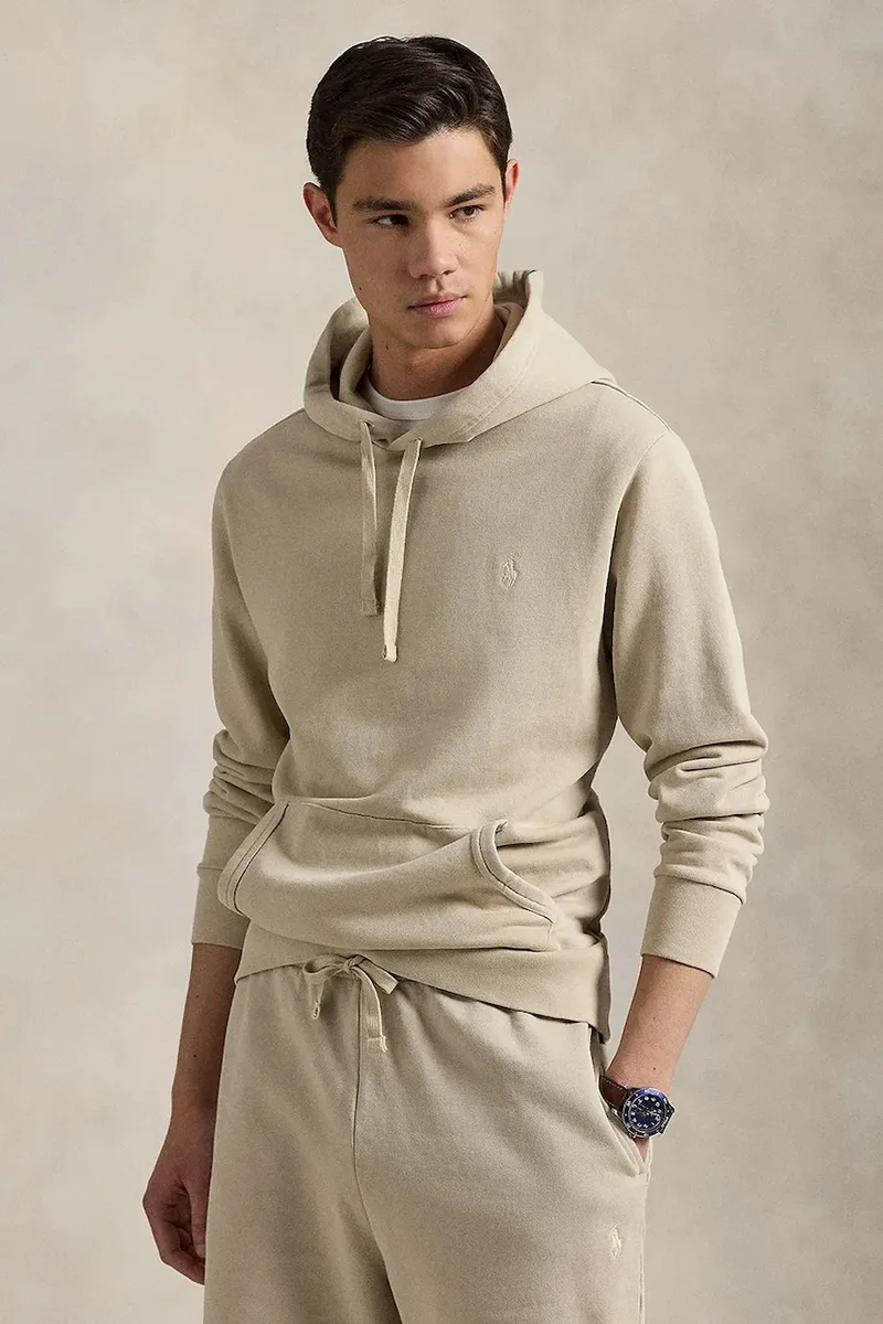 Polo Ralph Lauren μπλούζα με κουκούλα ανδρική βαμβακερή