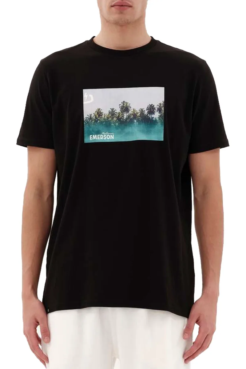 Μπλούζα Κοντομάνικη Emerson Mentawai 231.EM33.85-BLACK Ανδρικό