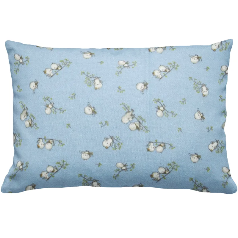 Φανελένια Μαξιλαροθήκη 50x70 Dimcol Birds 14 Blue 50x70