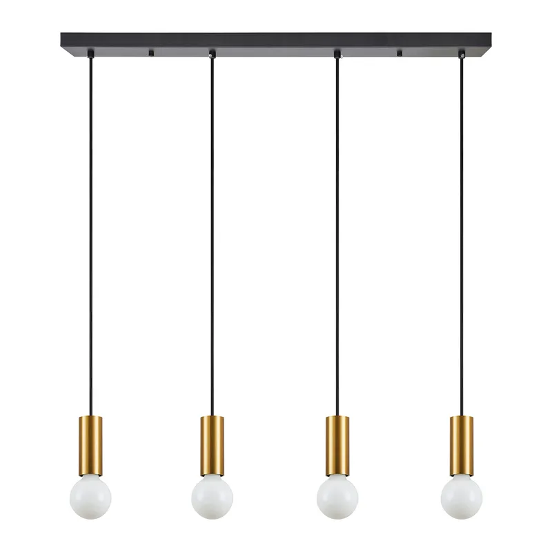 Φωτιστικό Οροφής Πολύφωτο Homelighting Adept Tube 77-8573 Χρυσό Matt