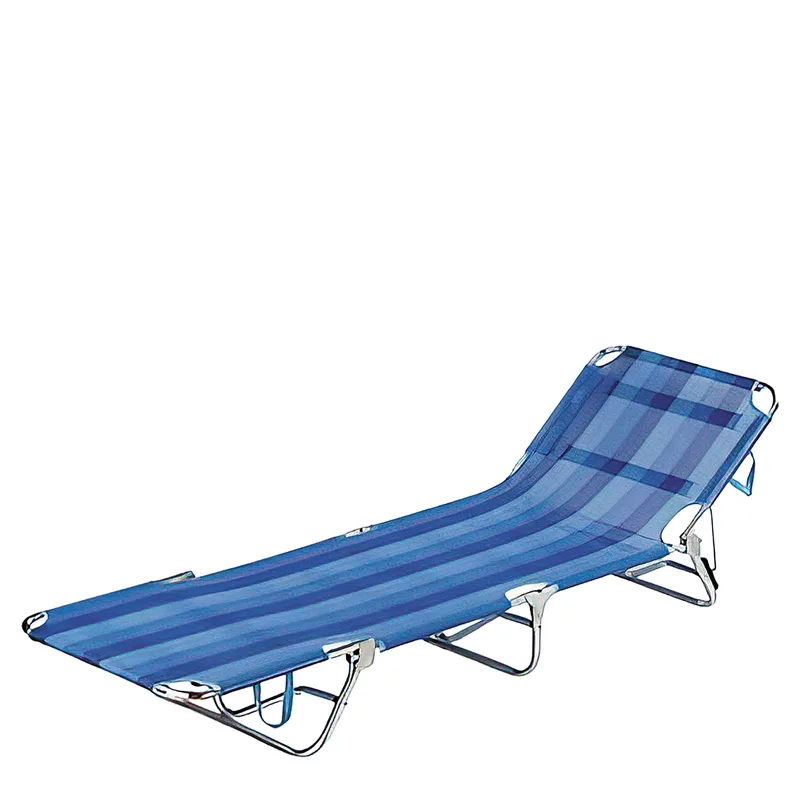 Ξαπλώστρα Παραλίας Summer Club Αλουμινίου Φ22mm Textilene 190x58x25cm 450g Μπλε 19350