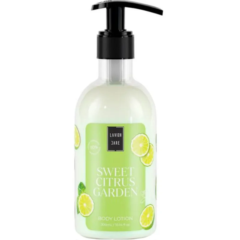 Lavish Care Body Lotion Sweet Citrus Garden Ενυδατική Κρέμα Σώματος με Ευχάριστο Άρωμα Λεμόνι με Αντλία 300ml