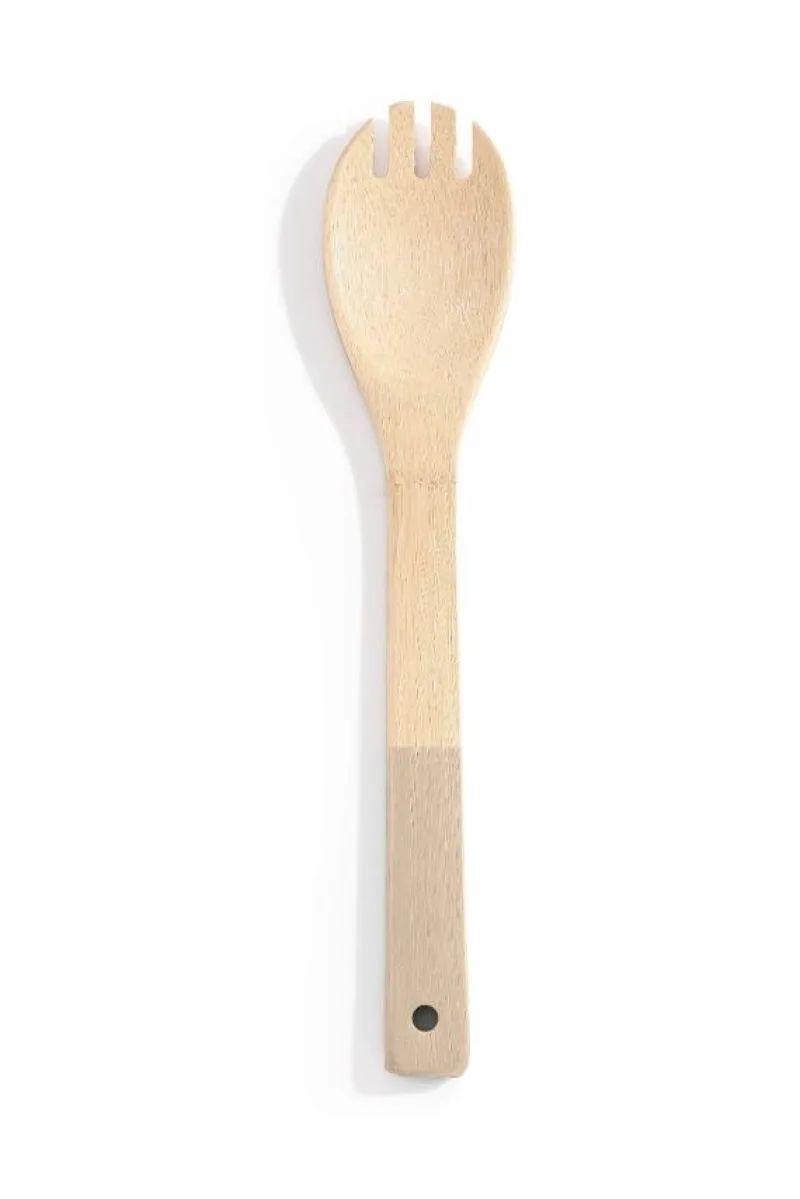 Κουταλα Απο Bamboo Με Χρωματιστη Λαβη 0x0x30cm Μπεζ OEM