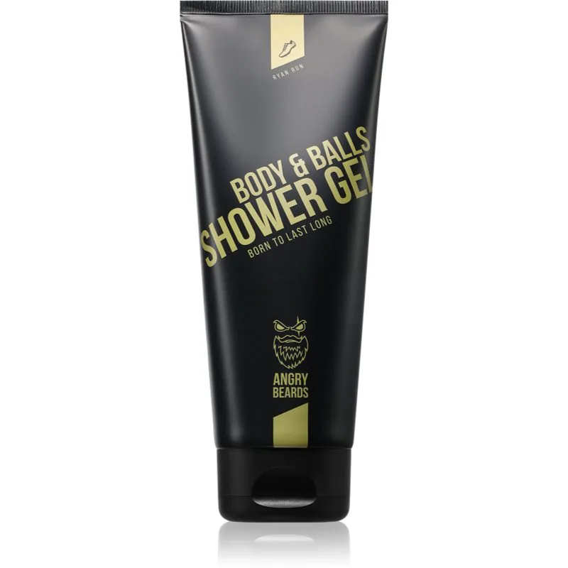 Angry Beards Ryan Run Body&Balls Shower Gel τζελ για ντους για άντρες 230 ml
