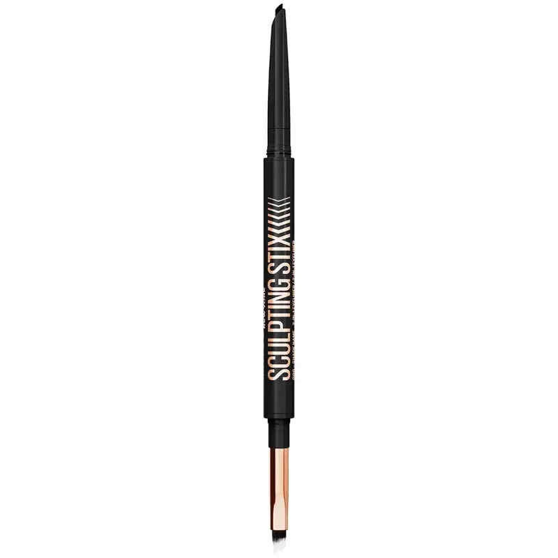 Maybelline Sculpting Stix Eyeliner Countour Μολύβι Ματιών 2 σε 1 με Πινέλο, Πλούσιο Χρώμα & Κρεμώδη Ματ Σύνθεση 1 Τεμάχιο - 016 Black Blur