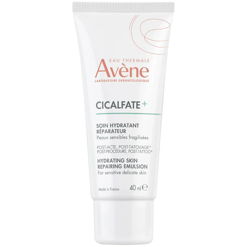 Avene Cicalfate+ Hydrating Skin Repairing Post-Acte, Post-Tatouage Emulsion Επανορθωτικό, Ενυδατικό Γαλάκτωμα Μετά από Αισθητικές Πράξεις & Τατουάζ για Ευαίσθητα Δέρματα 40ml