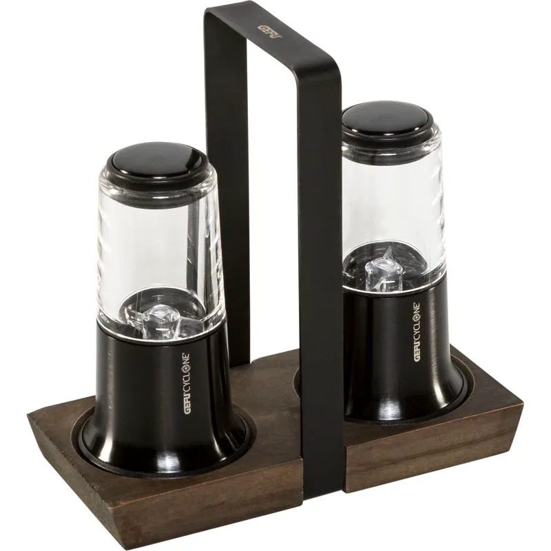 Gefu X-plosion Salz- Pfeffermühl en-Set 11 cm Μαύρο