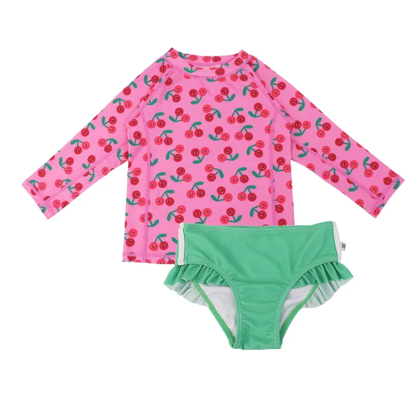 Σετ Μαγιό Με Μπλούζα UV 3 Ετών Cherry Zoocchini ZOO16410 (Μέγεθος: 3 Ετών) - Zoocchini - ZOO16410-3T