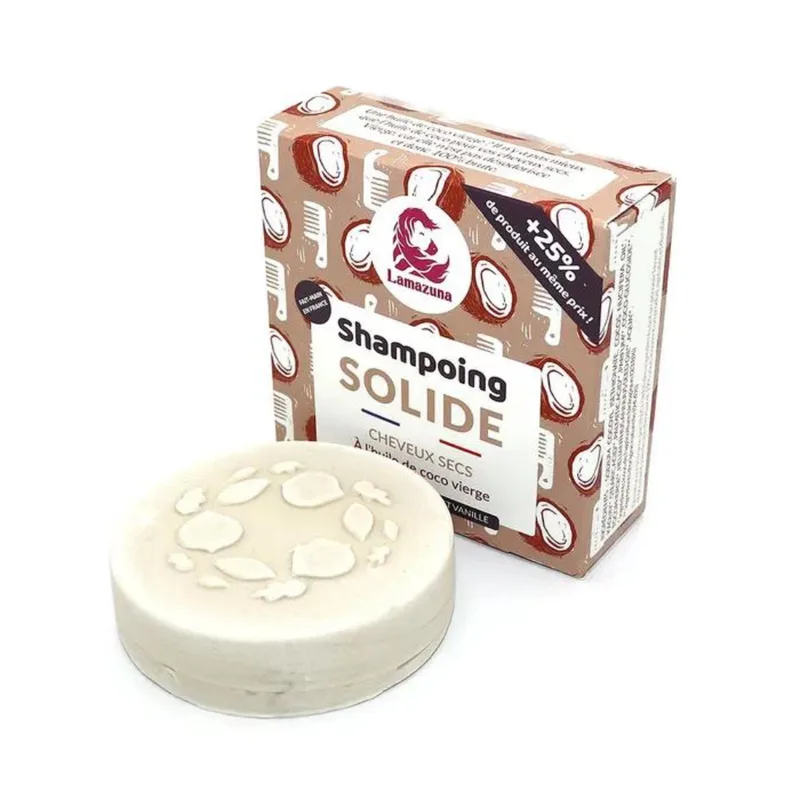 Lamazuna Solid Shampoo Virgin Coconut Oil for Dry Hair 70g