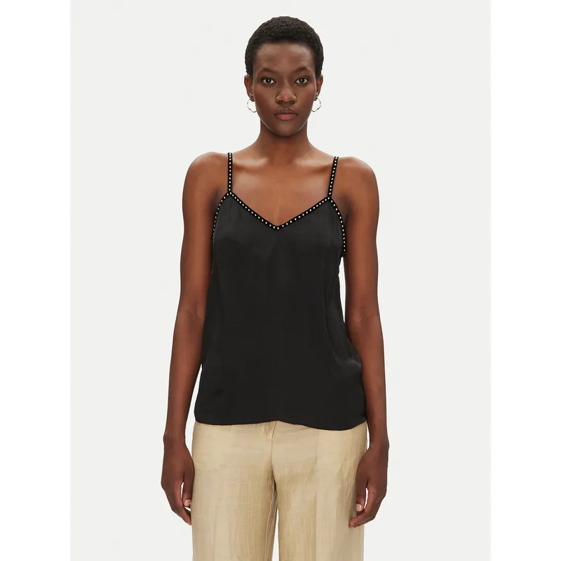 Morgan Τοπ 251-OSTUD Μαύρο Regular Fit