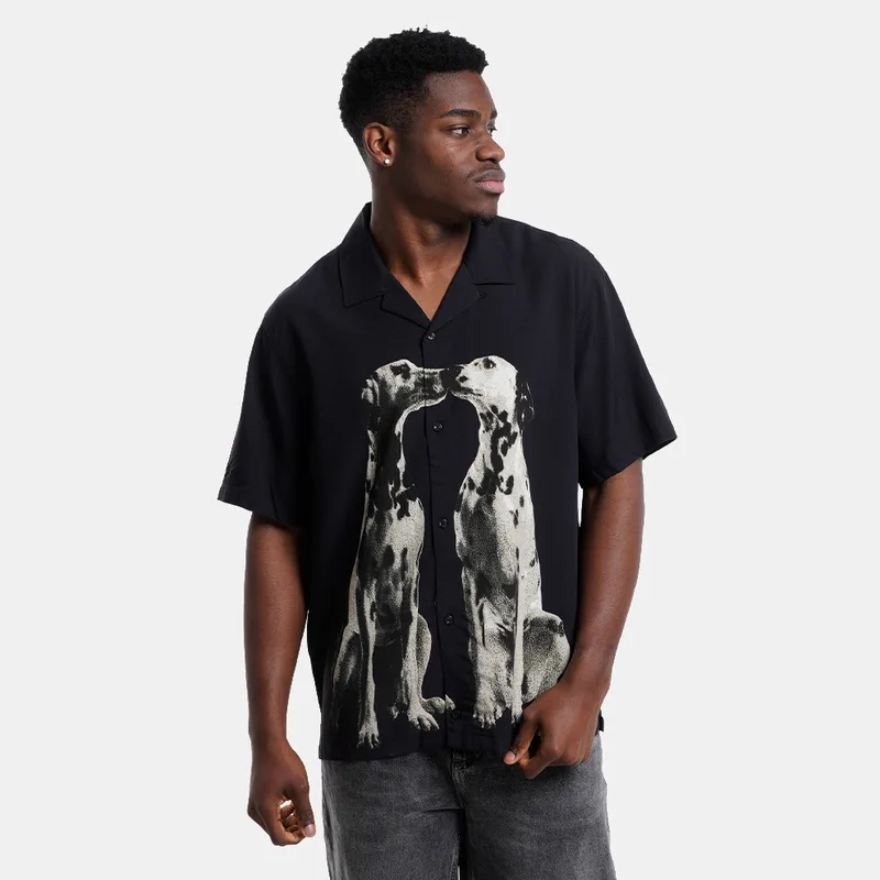 Huf Dogged Ανδρικό Κοντομάνικο Πουκάμισο (9000264119_1469)