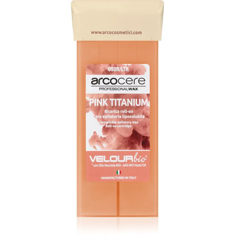 Arcocere Professional Wax Ροζ Titanium Κερί Αποτρίχωσης roll - on ανταλλακτική γέμιση 100 ml