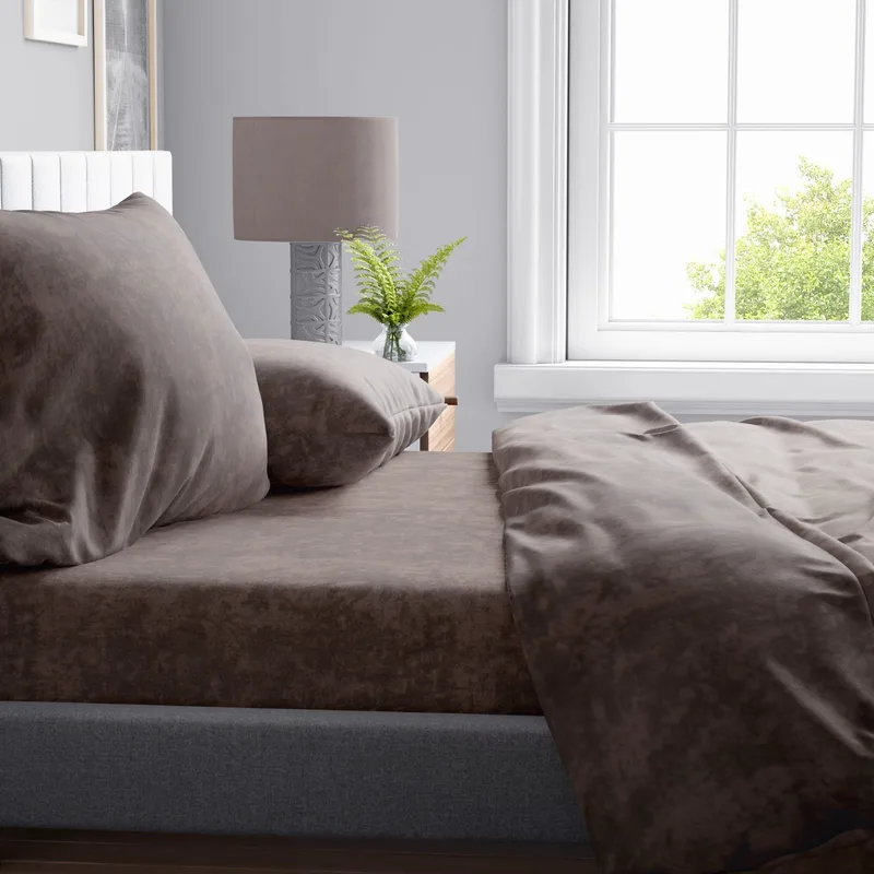Σεντόνι Υπέρδιπλο Dimcol Shadow 22 Brown 220x240