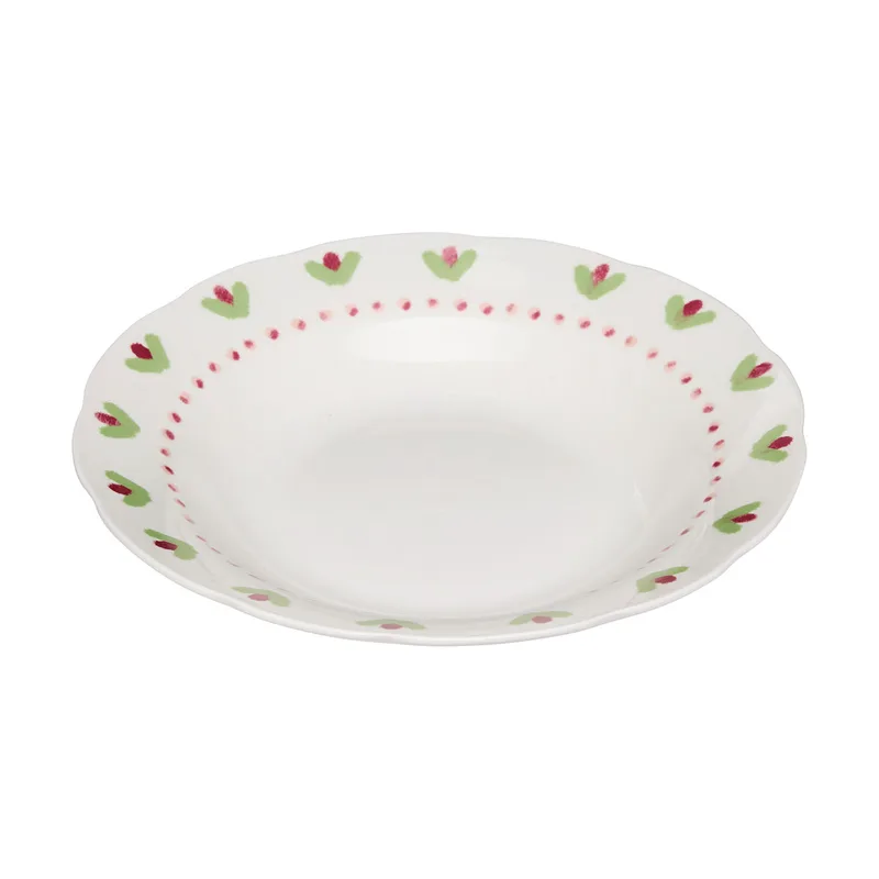 Πιάτο Φαγητού Βαθύ (Φ23) S-D Fleur De Rose 212344