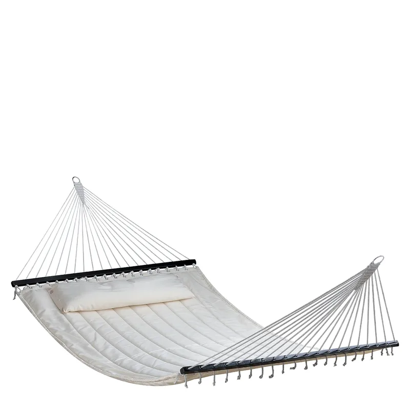 Αιώρα Με Ξύλο Διπλή Μπεζ 200x140cm