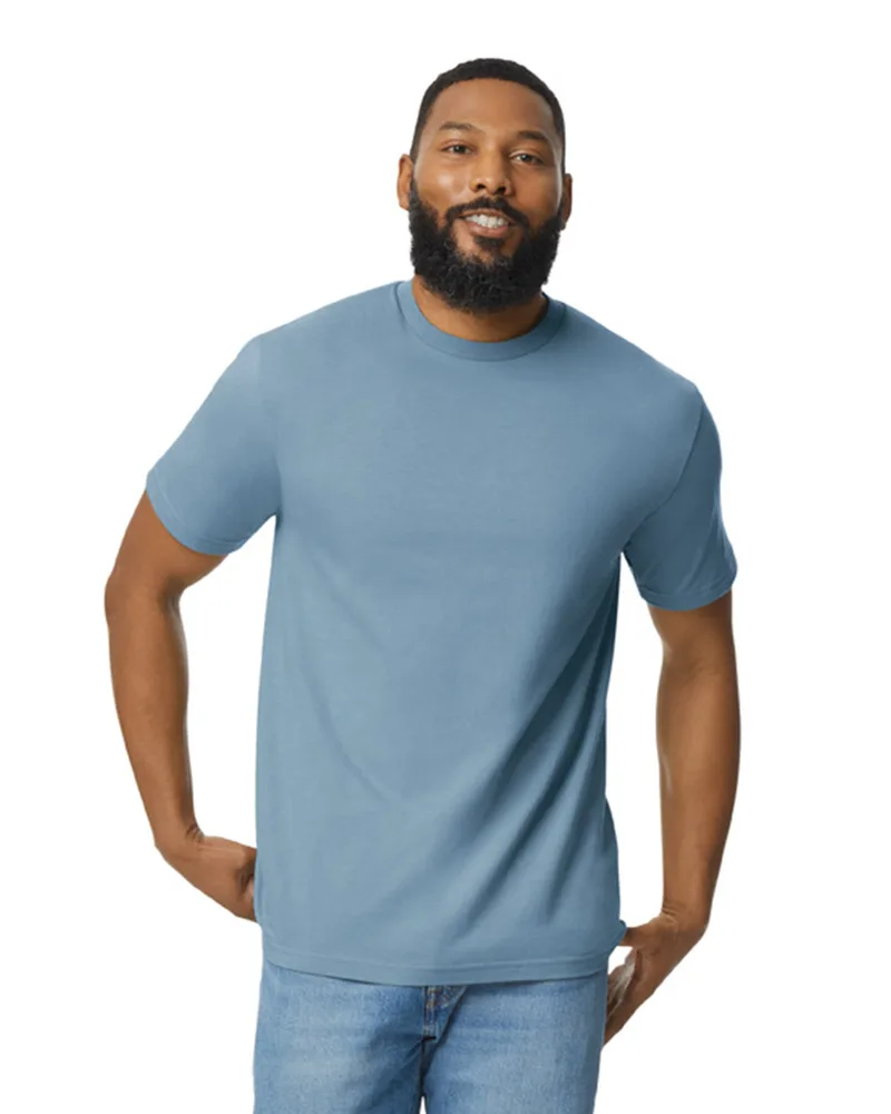 T-Shirt Softstyle Midweight 65000 Gildan Stone Blue