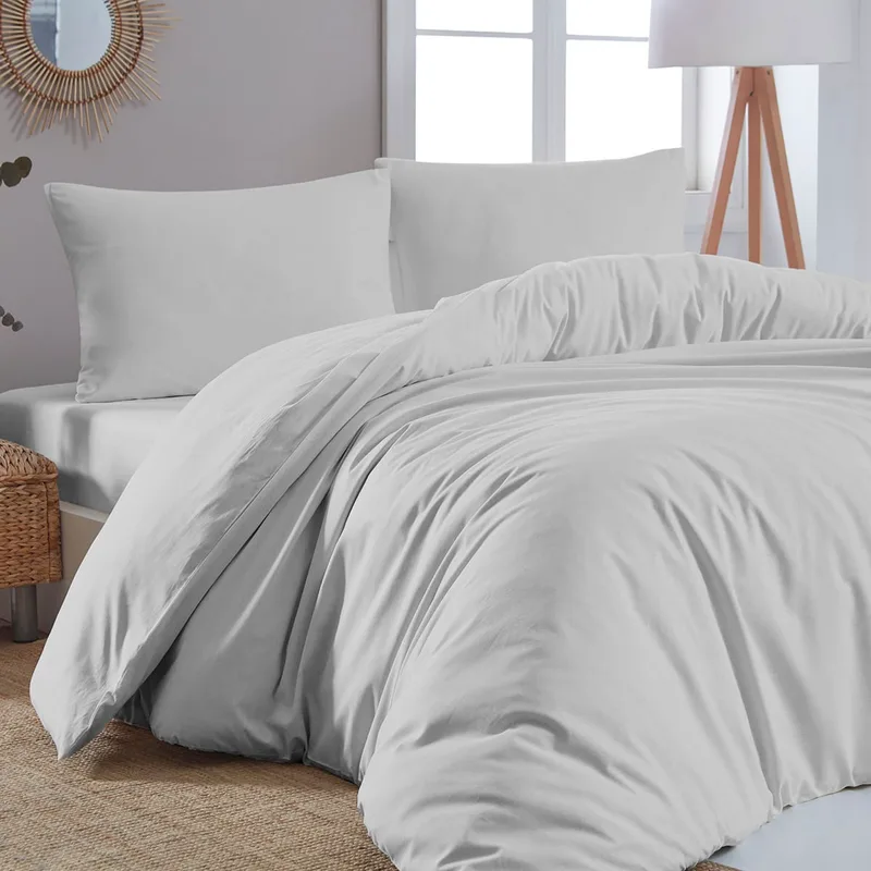 Beauty Home Παπλωματοθήκη υπέρδιπλη μονόχρωμη Art 1999 230x250 Γκρι
