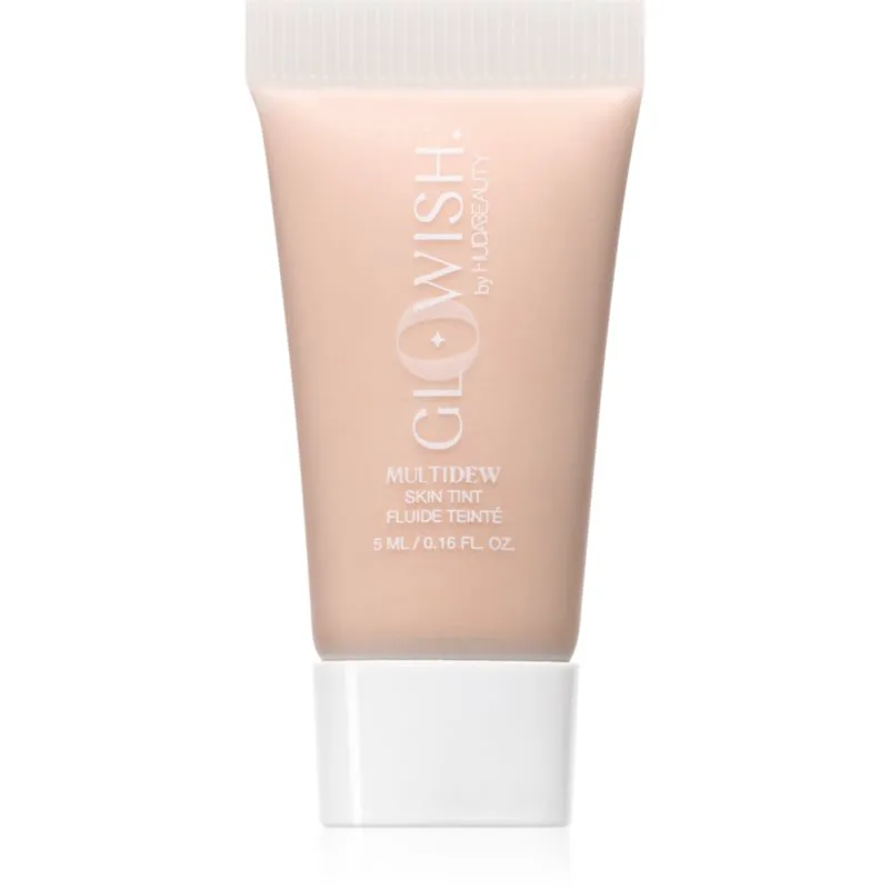 Huda Beauty MultiDew Skin Tint λαμπρυντική κρέμα τονισμού με ενυδατικό αποτέλεσμα απόχρωση 03 LIGHT 5 ml