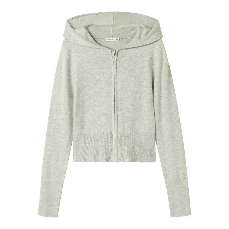 Ζακέτα πλεκτή κορίτσι name it-13246488-Light Grey Melange